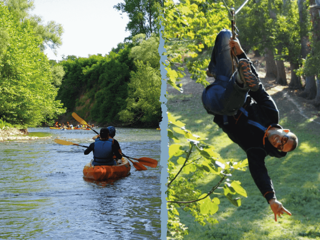 Formule canoe et accrobranche