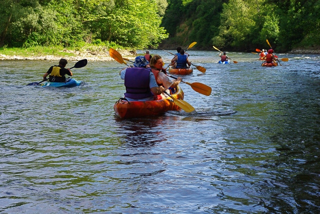 descente en canoe sur l'ariège