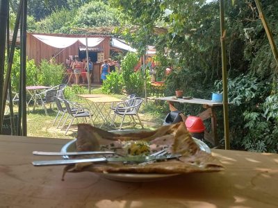 galette sous les bambous