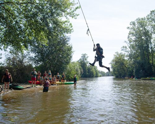 Baignade ariège canoë