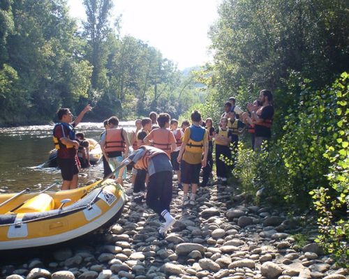 baby rafting en ariege