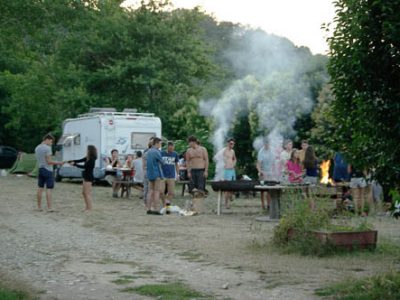 barbecue au camping barbecue