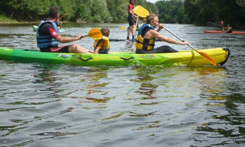 canoe en famille sur l-ariege (1) canaoe en famille sur l'ariège