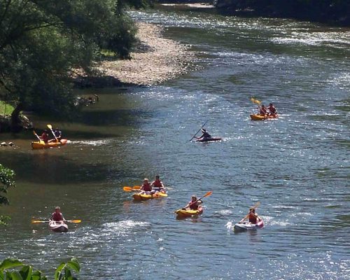 canoes avec guide sur l'ariège