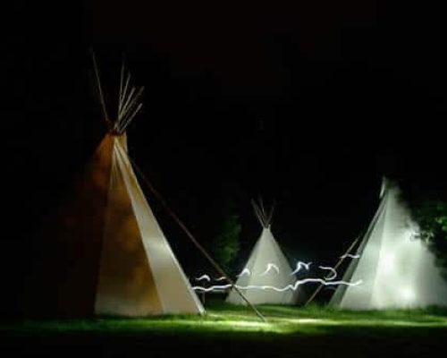 nuit en tipi en canoë Ariège